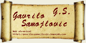 Gavrilo Samojlović vizit kartica